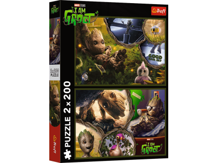 puzzle marvel ja jsem groot 2x200 dilku 229159