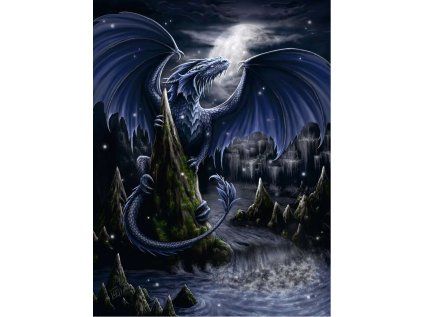 puzzle cernomodry drak 1500 dilku 155834