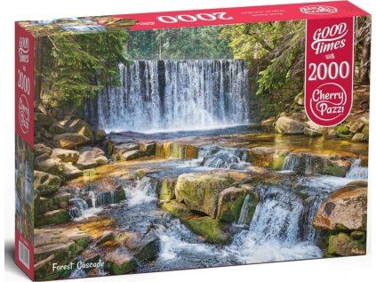 puzzle lesni kaskada 2000 dilku 209174