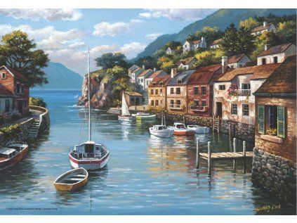 puzzle vesnice na vode 500 dilku 51324