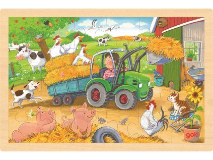 drevene puzzle maly traktor 24 dilku 184742