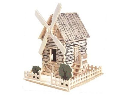 3d puzzle vetrny mlyn barevny 31187