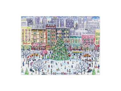 Galison Puzzle Vianoce v meste 1000 dielikov Poškodený obal