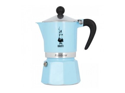 Moka pot Bialetti Rainbow 3 cups blue