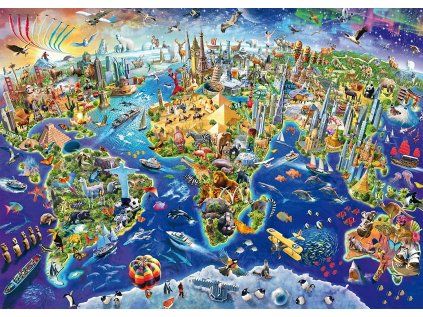 puzzle objevuj svet 1000 dilku 165487