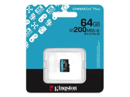 KINGSTON Micro SDXC CANVAS GO! Plus Gen4 64GB