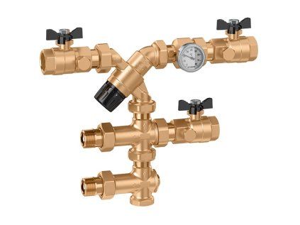 Domestic hot water temperature control unit with recirculation connection, DN20, 3/4”