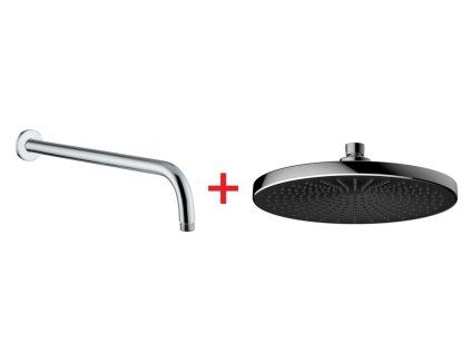 Kúpeľňové vybavenie SET sprchovej hlavice CAMERI 250mm so sprchovým ramenom
