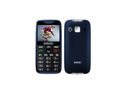 Evolveo EasyPhone XR + stojanček modrá / 2.3" / 0.3MP / SOS / microSDHC