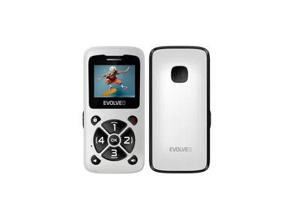 Evolveo EasyPhone ID biela / 1.7" / SOS / microSDHC