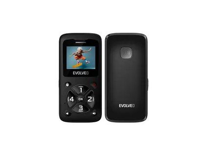 Evolveo EasyPhone ID čierna / 1.7" / SOS / microSDHC