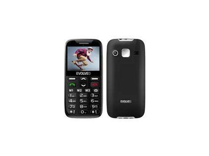 Evolveo EasyPhone XS čierna / 2.2 "/ 0.3MP / SOS / microSDHC