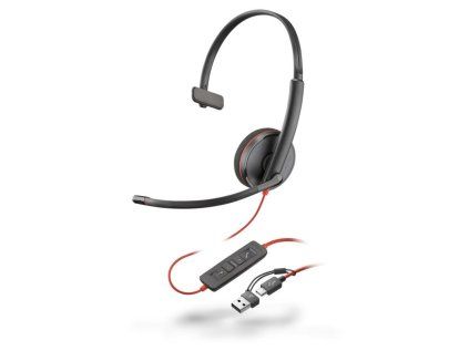 POLY Slúchadlá s mikrofónom C3210 USB-A+C