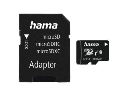 HAMA microSDXC 128 GB 100 MB/s Class 10 UHS-I