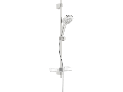 shower set BASICJET STYLE with 720mm rail, single-function hand shower