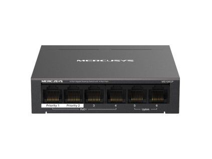 MERCUSYS MS106GP, 6-Port 1000 Mbps Desktop Switch