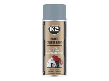 K2 Farba na brzdové strmene 400ml strieborná