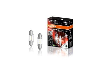 Autožiarovka LED 12V C5W OSRAM studená biela 2ks