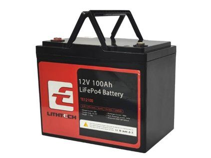 Batéria LiFePO4 12,8V 100Ah TE12100 LITHTECH Bluetooth, BMS, IP67