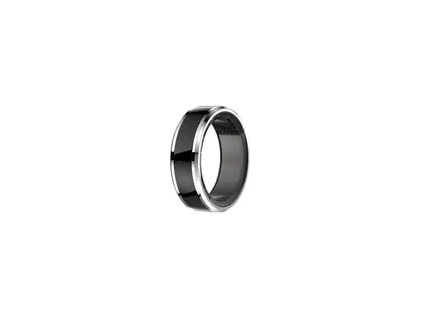 CUBE1 SMART Ring veľ. 9 (19.2mm) čierna / Chytrý prsteň / Bluetooth 5.1 / 5ATM