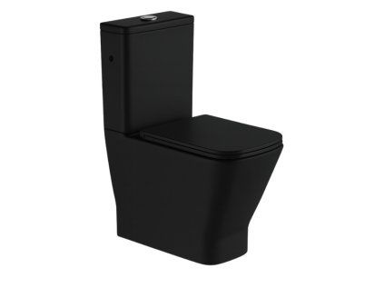 Compact WC set (bowl + cistern) Klasik, Tornado Flush, matt black