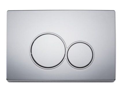Plaque de commande de chasse d'eau H2 — en plastique ABS, chrome
