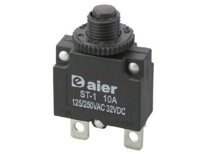 Interruptor térmico de sobrecorriente ST-1 250VAC/15A o 32VDC/15A