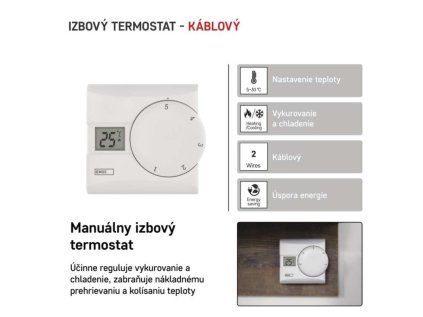 Termostato de ambiente manual con cable P5603R