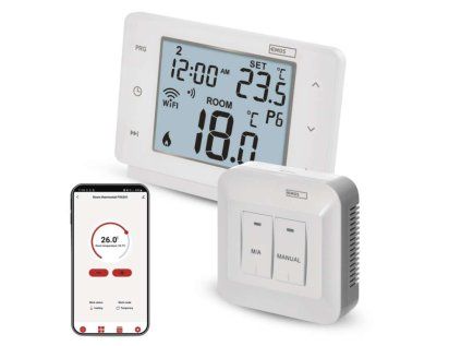Termostato de ambiente programable inalámbrico WiFi GoSmart P56211