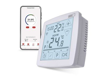 Termostato ambiente cablato programmabile WiFi GoSmart P56S01