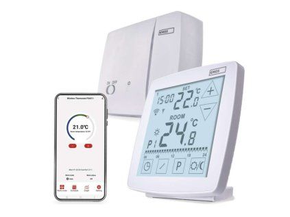 Termostato de ambiente programable inalámbrico WiFi GoSmart P56S11