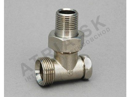 Radiator Fitting, Angled EK x 1/2"