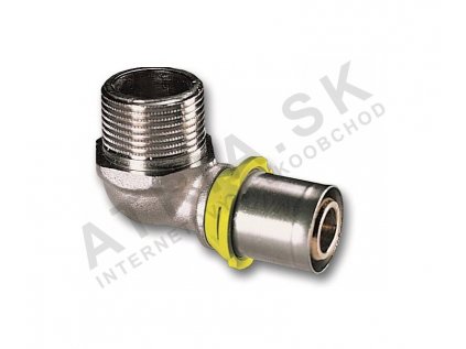 Koleno PRESS-GAS 90°  - závit vonkajší - 3/4"Mx26  IVAR.PT 5711-GAS