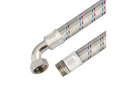 Flessibile di collegamento 1" con curva da 80 cm per pompa e serbatoio