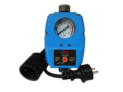 Control unit PC-59 with pressure gauge, Press Control for pump and home water system