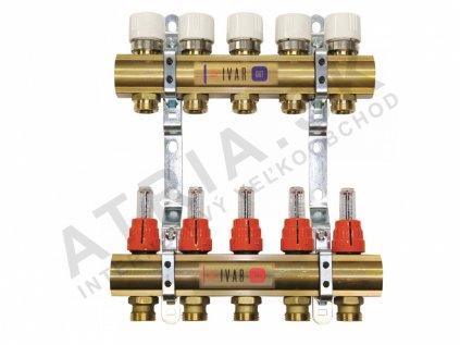Sestava rozdělovač IVAR.CS 553 DVP, 10cestný  IVAR.CS 553 DVP