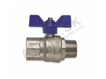 Vykurovacia technika Guľový uzáver voda EVOLUTION - 1/2"FM; motýľ