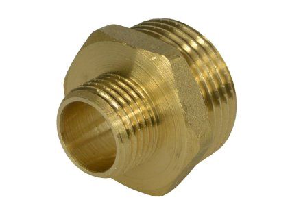 Reducing Nipple 5/4" x 1" Brass, Plumbing Material, Threaded Fitting
