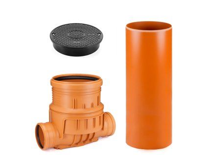 Inspection chamber DN 315/160/2000 straight-through plastic sewage