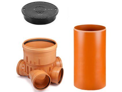 DN 400/160/1500 Confluence Inspection Shaft, Plastic Sewage