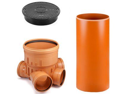 DN 400/160/2000 Confluence Inspection Shaft, Plastic Sewage Shaft