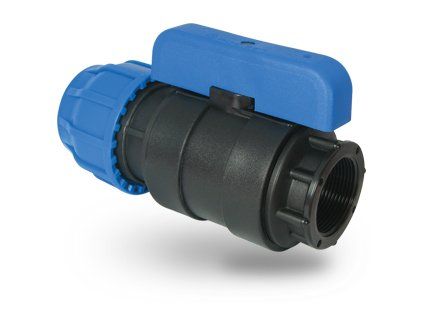 PE integrated coupling with ball valve 32x1" ZD