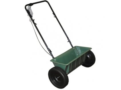 Turfmaster Sejací vozík - aplikátor hnojiva do 25kg zelený