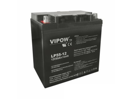 Batéria olovená 12V 55Ah VIPOW