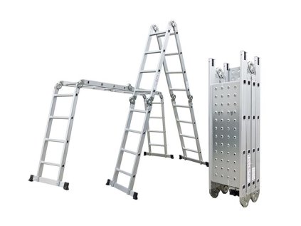 Štafle hliníkové G21 GA-SZ-4x4-4.6m multifunkčné + podlážka