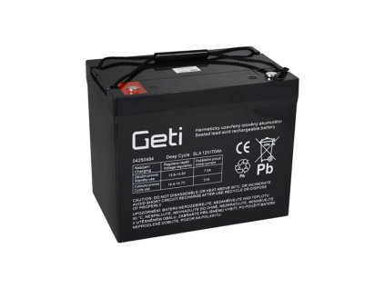 Olovená batéria 12V 70Ah GETI pre solárne systémy