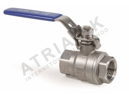 Guľový uzáver závitový - dvojdielny - séria B3; nerez- 3/4"; L=64mm  BRA.B3.622