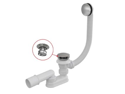 Sifón vaňový CLICK/CLACK, s vyberateľnou výpusťou