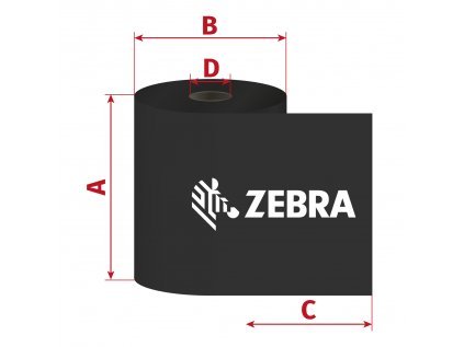 Páska Zebra ZipShip 5319, 110mm x 300m, TTR, vosk, zlatá, D25/OUT