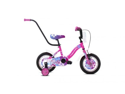 Detský bicykel Capriolo BMX 12"HT VIOLA bílo-růžové